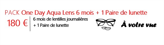 illustration du pack liberté à votre vue d'OPTICEO, une paire de lunettes, et des lentilles